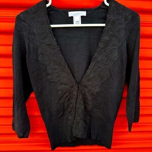 White House Black Market Black Cardigan